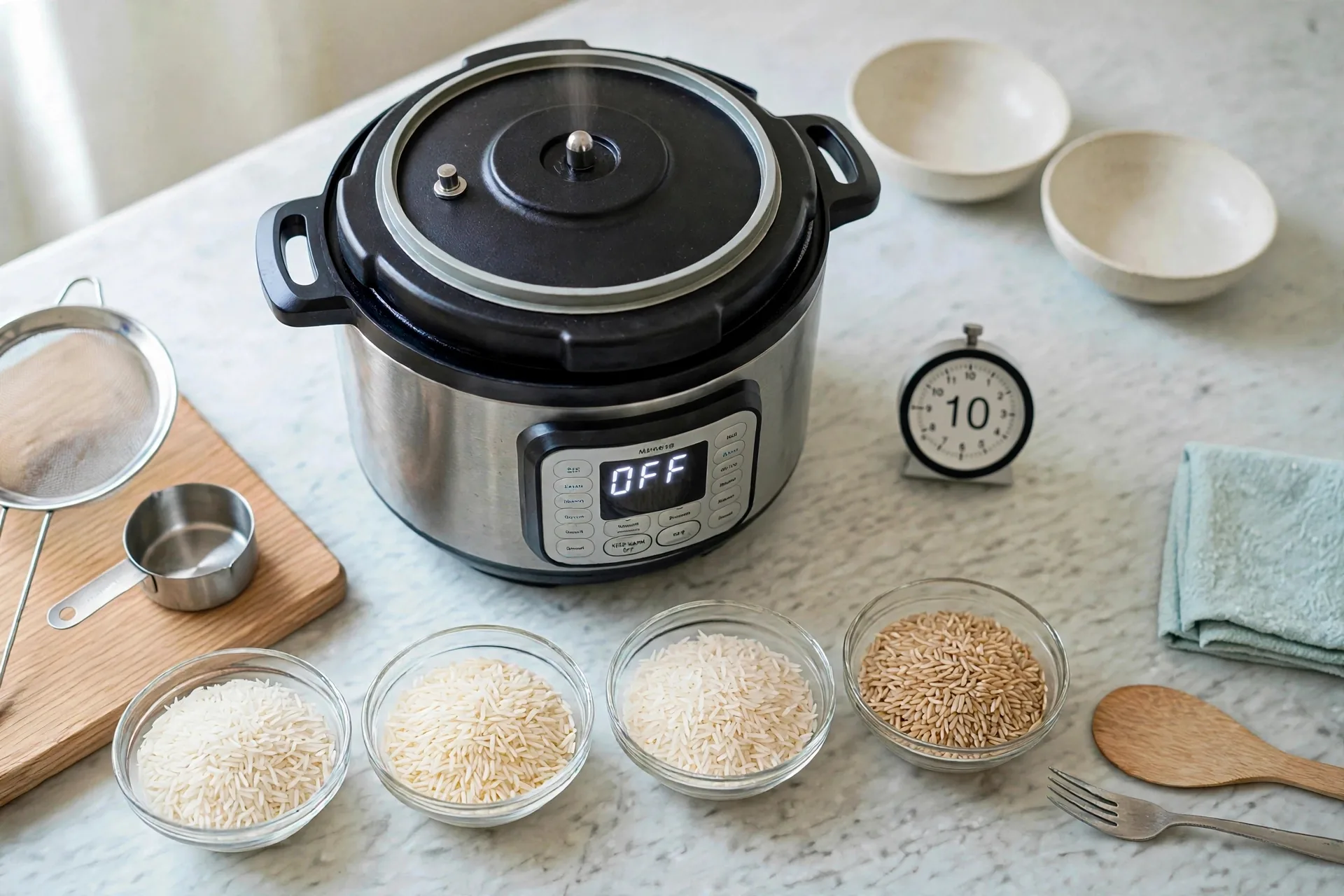 Instant Pot resting for 10 minute natural release with timer
